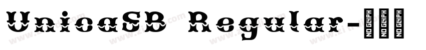 UnicaSB Regular字体转换